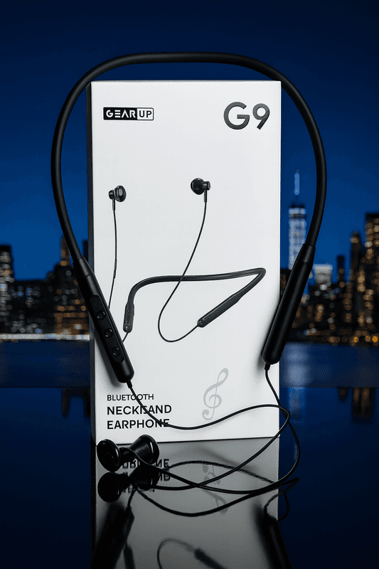 GearUP G9 Neckband Magnetic Metal Earphone With Good Quality Microphone - Image 1